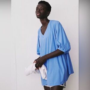 Free People Sporty Era Tunic - Coastal Blue - size small